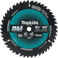 Lame de scie &agrave; onglets &agrave; rendement maximal avec embout carbure, 8-1/2", 45 dents, Pour Bois NTL Industrial