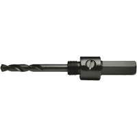 Round Shank Hole Saw Mandrel, 9/16" - 1-3/16", 3/8" Shank NTL Industrial