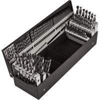 Jeu de forets s&eacute;rie courte combin&eacute;s, 114 morceaux, Acier rapide NTL Industrial
