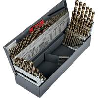 Heavy-Duty Jobber Length Combination Drill Bit Set, 115 Pieces, High Speed Cobalt NTL Industrial