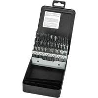 Stub Length Drill Bit Set, 60 Pieces, High Speed Steel NTL Industrial