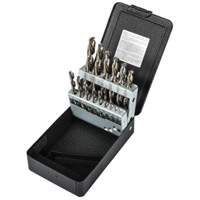 Jobber Length Drill Bit Set, 15 Pieces, High Speed Steel NTL Industrial
