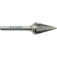 M4-D JET-KUT&reg; Cone Shape Burr, 3/8" Dia., 1/4" Shank, 5/8" Depth of Cut NTL Industrial