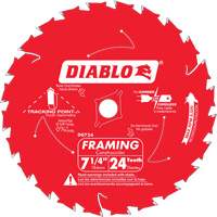 Framing Saw Blade, 7-1/4", 24 Teeth, Wood Use NTL Industrial