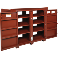 Jobsite Shelf Cabinet, Steel, 63.7 Cubic Feet, Red TEP169 | NTL Industrial