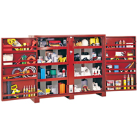 Jobsite Shelf Cabinet, Steel, 49 Cubic Feet, Red TEP172 | NTL Industrial