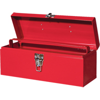 ATB100 Portable Tool Box with Metal Tool Tray, 6" D x 16" W x 6-1/2" H, Red NTL Industrial