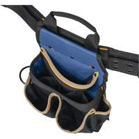 Combin&eacute;s de ceinture &agrave; outils &agrave; 20 pochettes, Polyester, Noir NTL Industrial