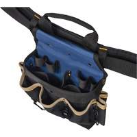 Combin&eacute;s de ceinture &agrave; outils &agrave; 20 pochettes, Polyester, Noir NTL Industrial