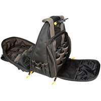 Sacs &agrave; dos pour outils Techgear &agrave; 53 pochettes, 16" lo x 13-1/4" la, Noir, Polyester NTL Industrial