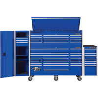 RX Series Side Cabinet, 3 Drawers, 19" W x 25" D x 61" H, Blue NTL Industrial