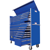 RX Series Rolling Tool Cabinet, 19 Drawers, 72" W x 25" D x 47" H, Blue TEQ506 | NTL Industrial