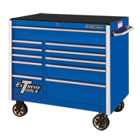 RX Series Rolling Tool Cabinet, 11 Drawers, 41-1/2" W x 25-1/2" D x 40-1/2" H, Blue TEQ764 | NTL Industrial