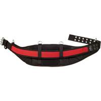 Padded Work Belt, Nylon, Black/Red NTL Industrial