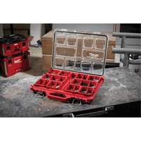 Packout Low-Profile Organizer, 19-3/4" x 16-2/5" x 2-1/2", Black/Red NTL Industrial