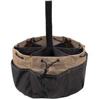 BUCKETBAG Tool Bag, Polyester, 18 Pockets, Black NTL Industrial