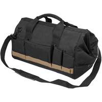 MEGAMOUTH Tool Bag, Polyester, 25 Pockets, Black NTL Industrial