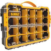 Organisateur avec compartiments PRO, 11" la x 17-5/8" p x 2-7/8" h, Noir/Jaune NTL Industrial
