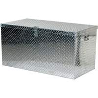 Aluminum Treadplate Portable Tool Box, 25-1/16" D x 49-1/4" W x 24" H, Silver NTL Industrial