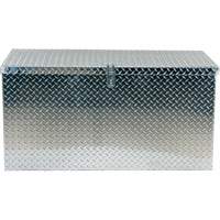 Aluminum Treadplate Portable Tool Box, 25-1/16" D x 49-1/4" W x 24" H, Silver NTL Industrial