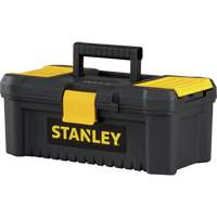 Essential&reg; Tool Box with Tray, 12-1/2" W x 7-3/8" D x 5-1/8" H, Black/Yellow NTL Industrial