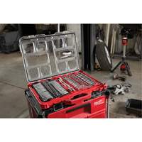 Ratchet & Socket Set with Packout Low-Profile Organizer, 106 Pcs, 1/4"/3/8" Drive Size, Deep NTL Industrial