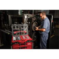 Ratchet & Socket Set with Packout Low-Profile Organizer, 106 Pcs, 1/4"/3/8" Drive Size, Deep NTL Industrial