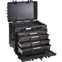 Mobile Tool Chest With Drawers, 4 Drawers, 22-4/5" W x 15" D x 18" H, Black NTL Industrial