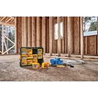 Flip-Bin Organizer, 3-7/8" W x 17-3/4" D x 13-7/8" H, Black/Yellow NTL Industrial