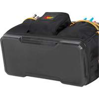 Molded Base Contractor's Closed-Top Tool Bag, Ballistic Polyester, 29 Pockets, Black/Blue NTL Industrial