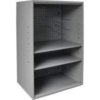 Abrasive Storage Cabinet with Pegboard, Steel, 19-7/8" x 14-1/4" x 32-3/4", Grey TER219 | NTL Industrial