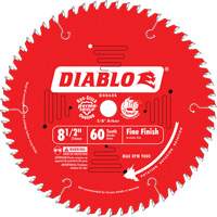 Contractor Saw Blades - Fine Finishing Saw Blades, 8-1/2", 60 Teeth, Wood Use NTL Industrial