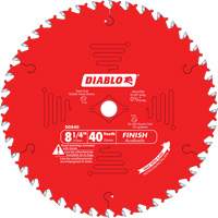 Contractor Saw Blades - Finishing Saw Blades, 8-1/4", 40 Teeth, Wood Use NTL Industrial