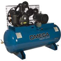 Compresseurs d'air s&eacute;rie industrielle - Compresseurs horizontaux - Deux &eacute;tages, 66,6 gal. (80 gal. US) NTL Industrial