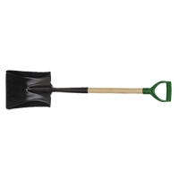 Square Point Shovel, Wood, Tempered Steel Blade, D-Grip Handle, 29" Long TFX924 | NTL Industrial