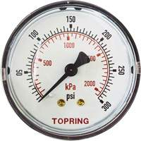 Manom&egrave;tre de rechange,  2", 0 - 175 psi, Fixation arri&egrave;re, Analogique NTL Industrial