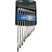 Jeux de cl&eacute;s mixtes combin&eacute;es longues enti&egrave;rement polies, Combinaison, 11 morceaux, Imp&eacute;rial NTL Industrial