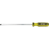 Slot Jumbo Handle Screwdriver, 3/8", 10" L, Plastic Handle NTL Industrial