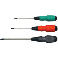 Square TORQUE DRIVE&reg; Screwdriver, #1 Tip, Round, 4" L, Cushion Grip Handle NTL Industrial