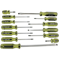 JHMSS-13 Jumbo Handle Mechanic's Screwdriver Set, 13 Pcs., Magnetic NTL Industrial