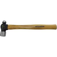 Heavy-Duty Hickory Handle Ball Pein Hammer, 24 oz. Head Weight, Plain Face, Wood Handle NTL Industrial