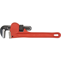 Pipe Wrench, 1" Jaw Capacity, 8" Long, Powder Coated Finish NTL Industrial