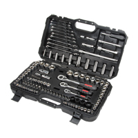 Jeux de douilles et cl&eacute;s SAE/m&eacute;triques 1/4", 3/8" et 1/2", 120 Mcx, Profond NTL Industrial