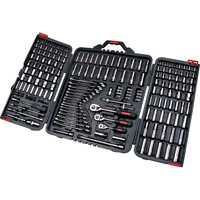 Jeux de douilles et cl&eacute;s SAE/m&eacute;triques 1/4", 3/8" et 1/2", 210 Mcx, Profond NTL Industrial