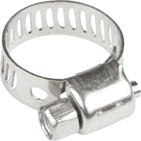 Hose Clamps - Stainless Steel Band & Screw, Min Dia. 1/5", Max Dia. 5/8" TLY283 | NTL Industrial