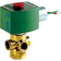 3-Way Direct Acting Universal Solenoid Valves, 1/8" Pipe, 175 PSI TLY553 | NTL Industrial