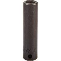Socket, Impact, 7/16", 3/8" Drive, 6 Points, Deep NTL Industrial