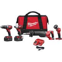 M18 Cordless Tool Combo Kit, Lithium-Ion, 18 V NTL Industrial