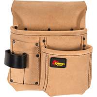 Demi-Tablier De Menuisier, Porte-outil multiple, Cuir, 4 Poches NTL Industrial
