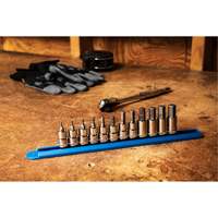 Metric Socket Set, Hex, 3/8" Drive, 12 Pcs NTL Industrial